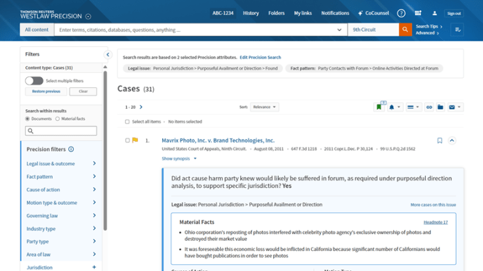 Westlaw reference attorneys