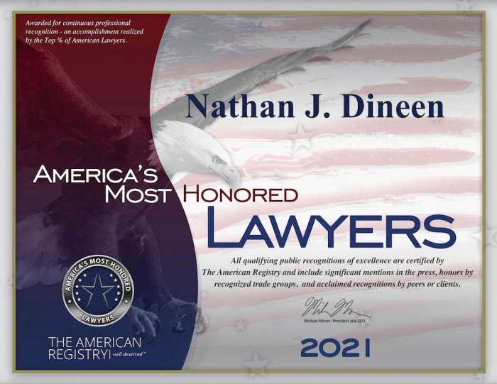 Nathan j. dineen attorney at law