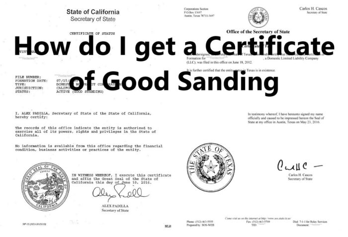 New york attorney certificate of good standing