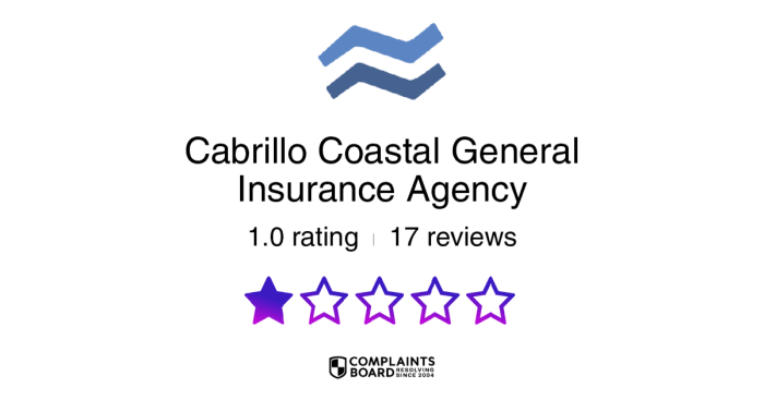 Is cabrillo coastal a good insurance company